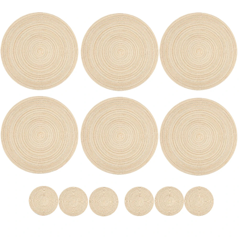 Woven Placemat & Coaster Set of 6