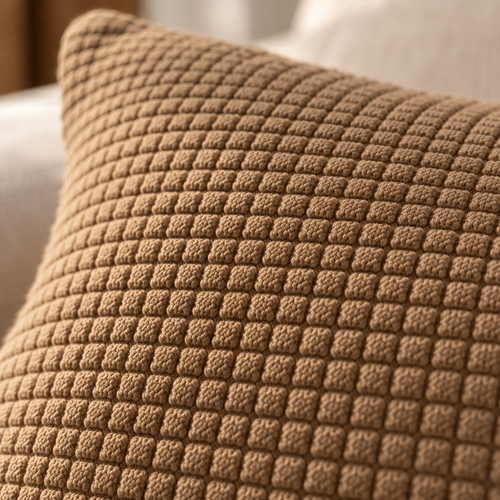 Textured Throw Pillow Cover, 18x18