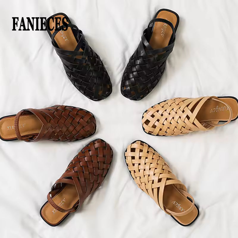 Woven Slip-On Mule