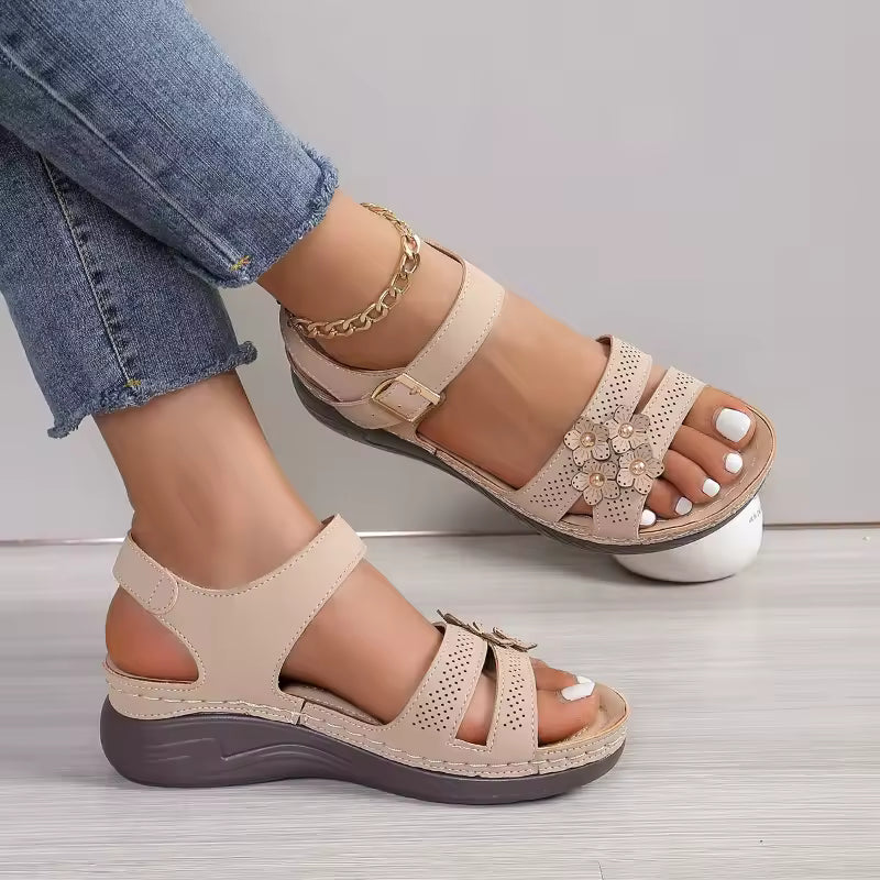 Wide Fit Ankle Wrap Sandal - view 3