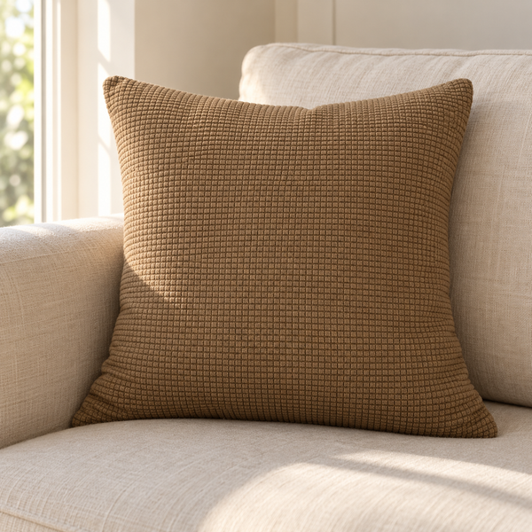 Textured Throw Pillow Cover, 18x18